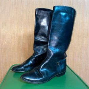 Etienne Aigner Black Over the Knee Boots